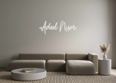 Custom Neon: Adeel Nisar